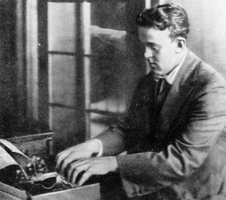 John Reed at Typewriter